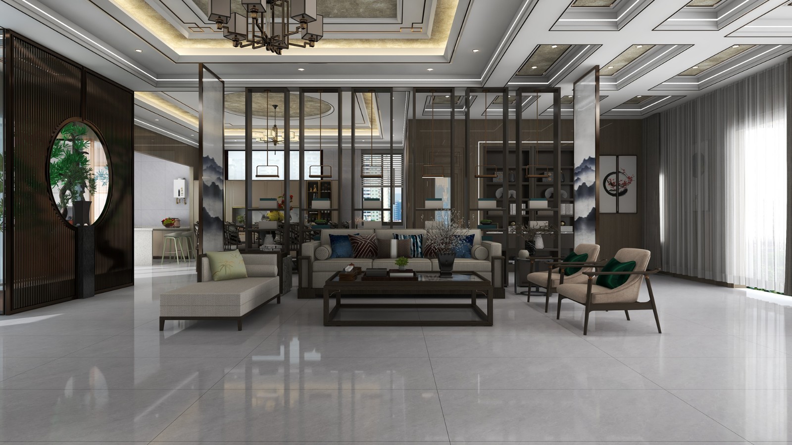 C715FD132-LH 云镜浅灰-客餐厅