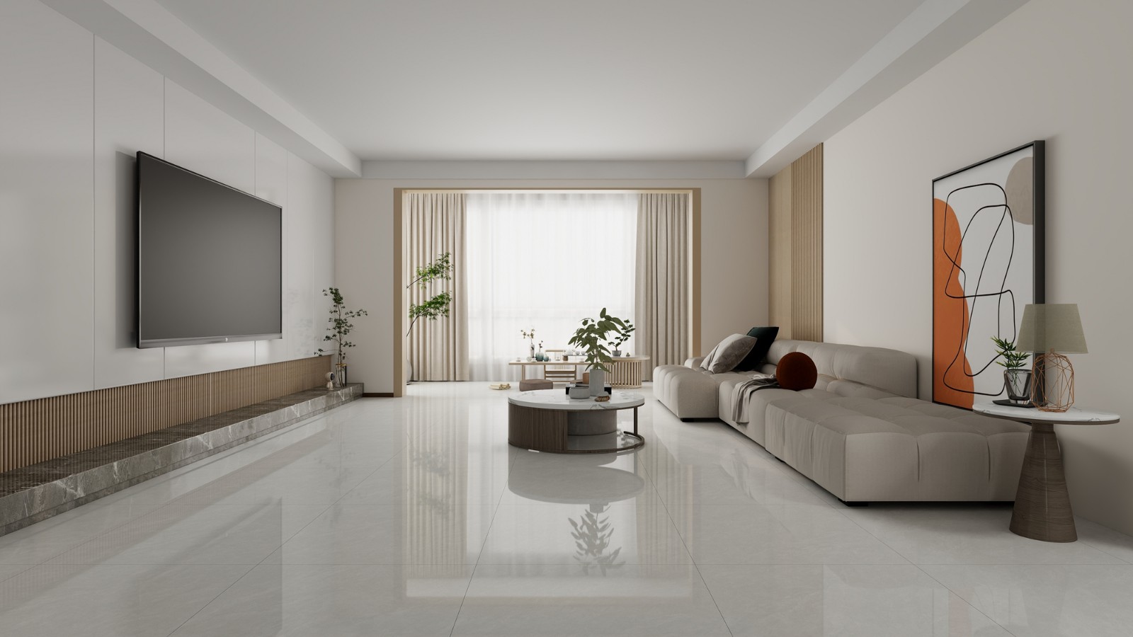 C8P2801-LH 山川灰-客餐厅